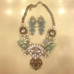 Statement necklace and earrings
