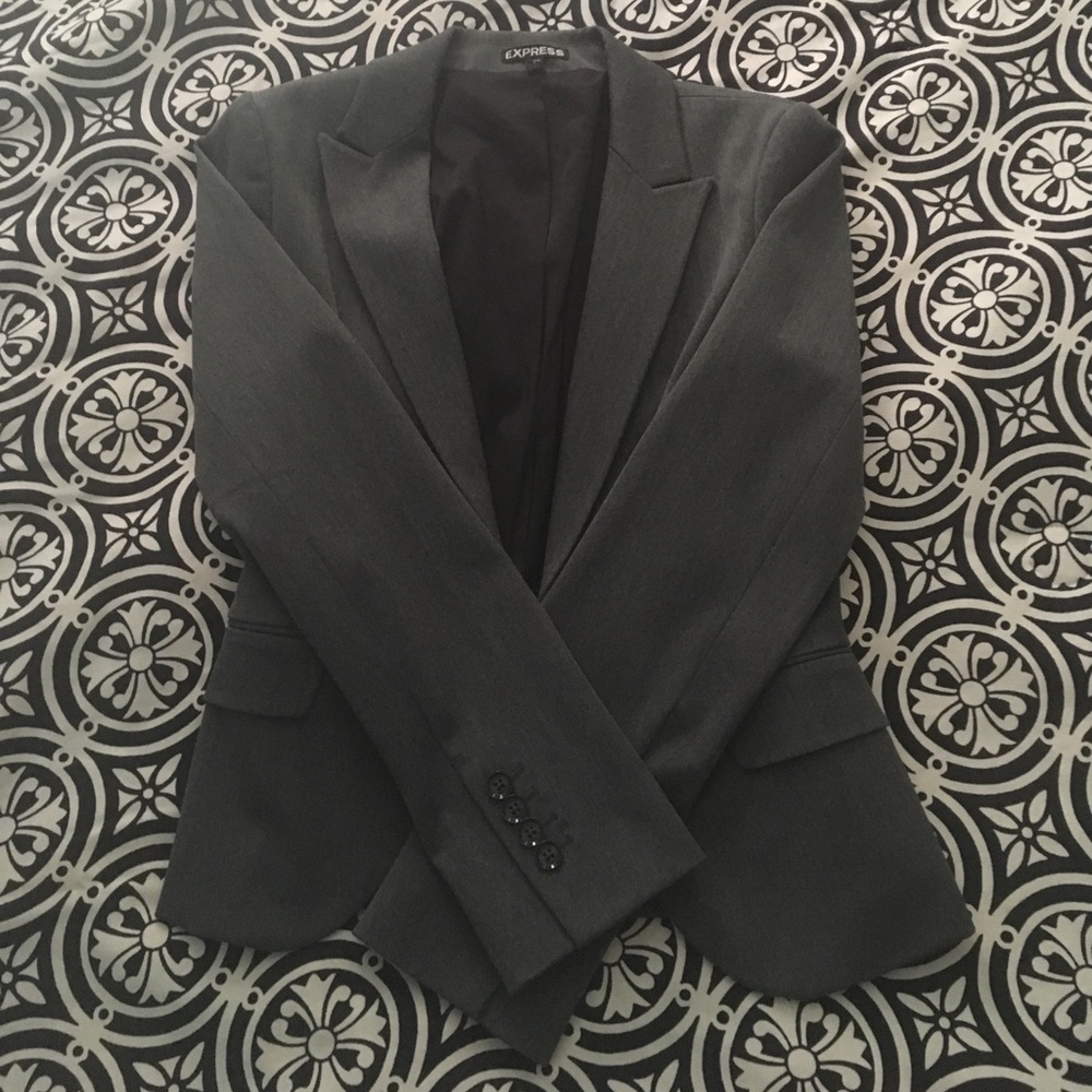 Express suit jacket in dark grey