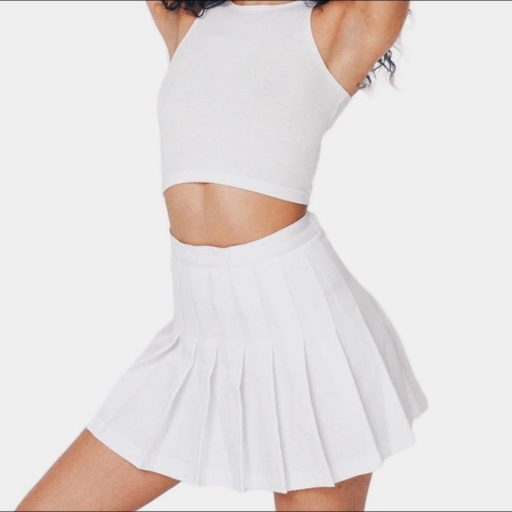 AA white tennis skirt