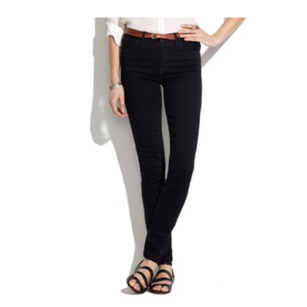 Madewell High Riser Black Skinny Jean