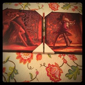 The dancers set of two paintings