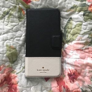 Kate Spade leather folio phone case