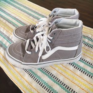 Gray high top vans