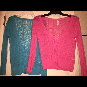Blue & Pink sweaters