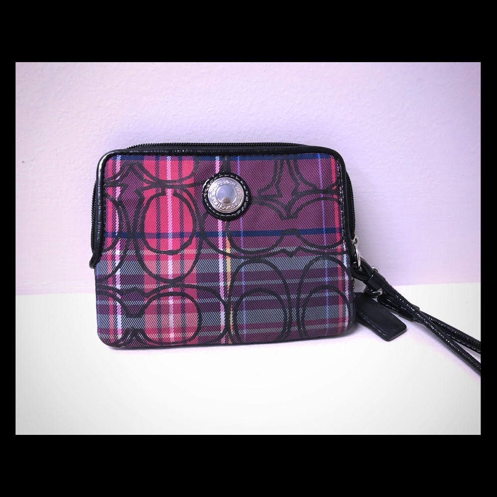 Coach wristlet - pink and purples. Really cute