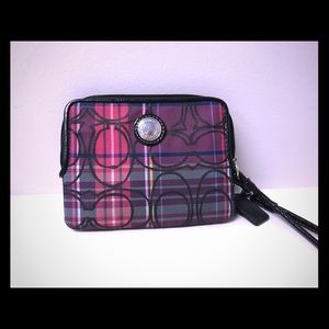 Coach wristlet - pink and purples. Really cute