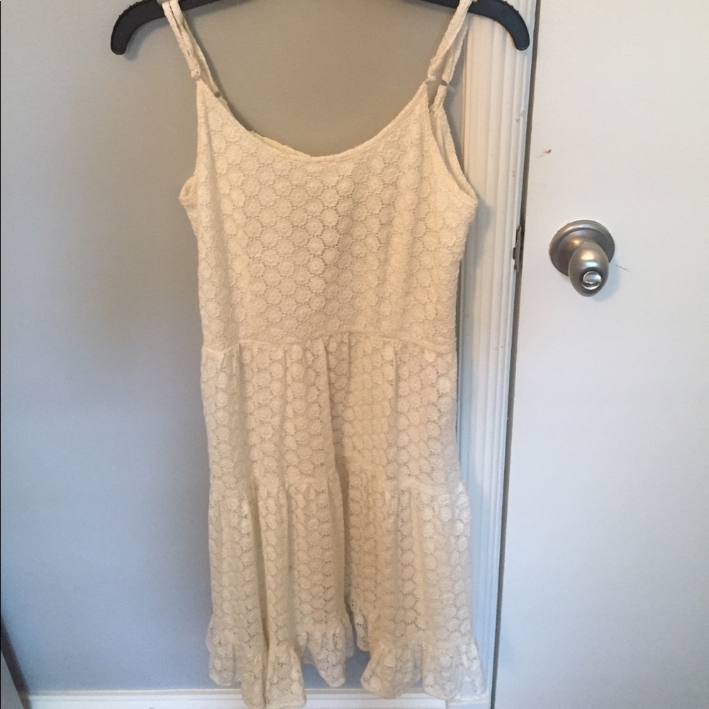 white embroidered dress