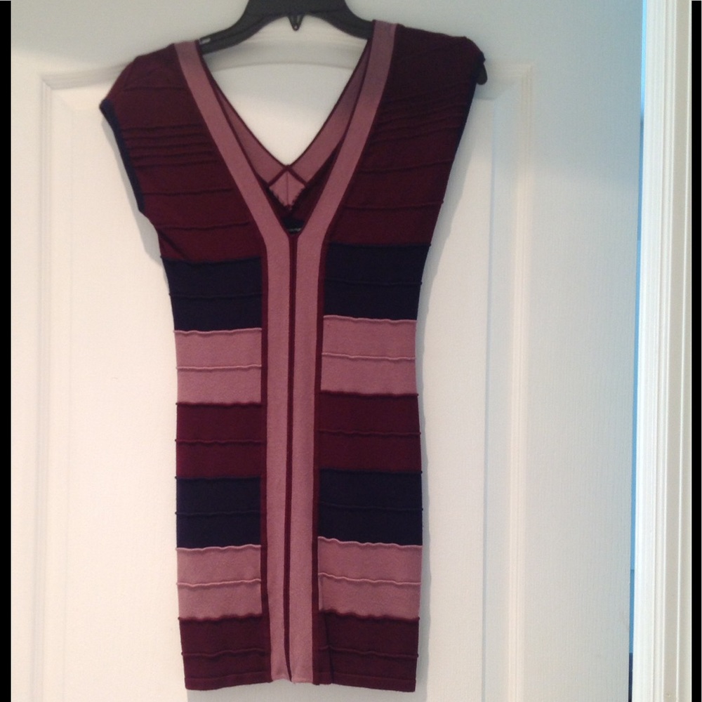 WOW Couture purple and blue Mini Bodycon Dress