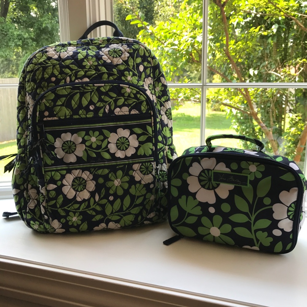 Vera Bradley luck you backpack & lunchbag