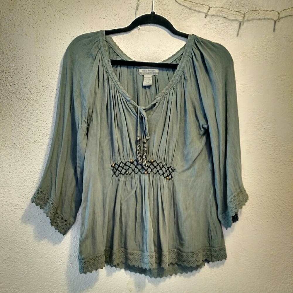 World Market flowy boho top