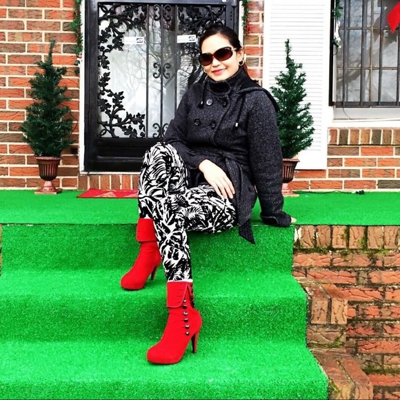 💥Red Women's Ankle Boots💥 - Picture 3 of 7