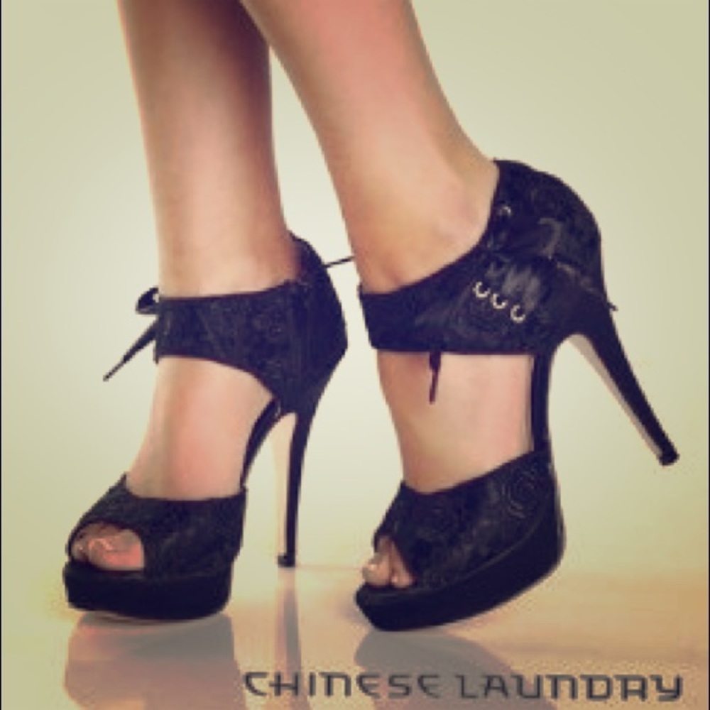 Chinese Laundry lace up platforms