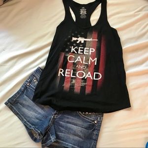 Statement Tank atop