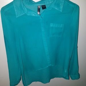 Teal blouse