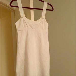 Guess White Eyelet Dress