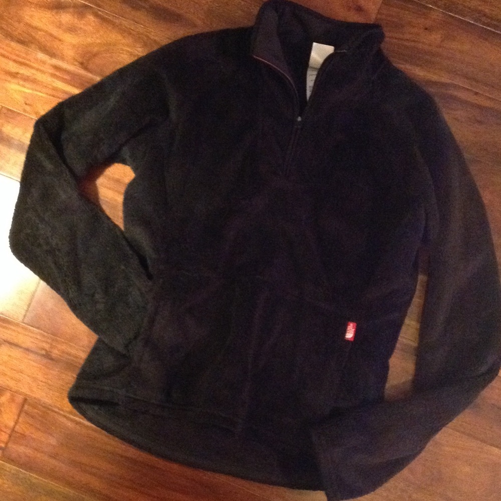 Black Fuzzy North Fade Quarter Zip