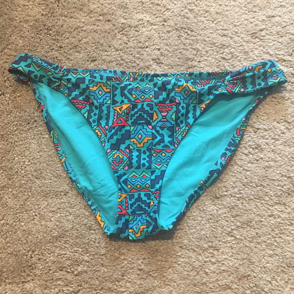 Aerie Patterned Bikini Bottoms Size Medium