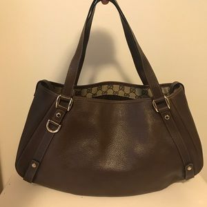 Gucci brown leather bag
