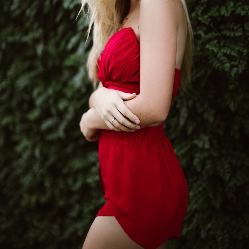 Two piece strapless set