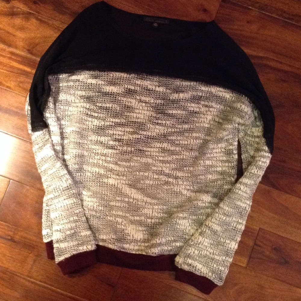 Sheer Back Sweater