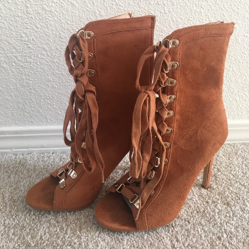 Lace up heels