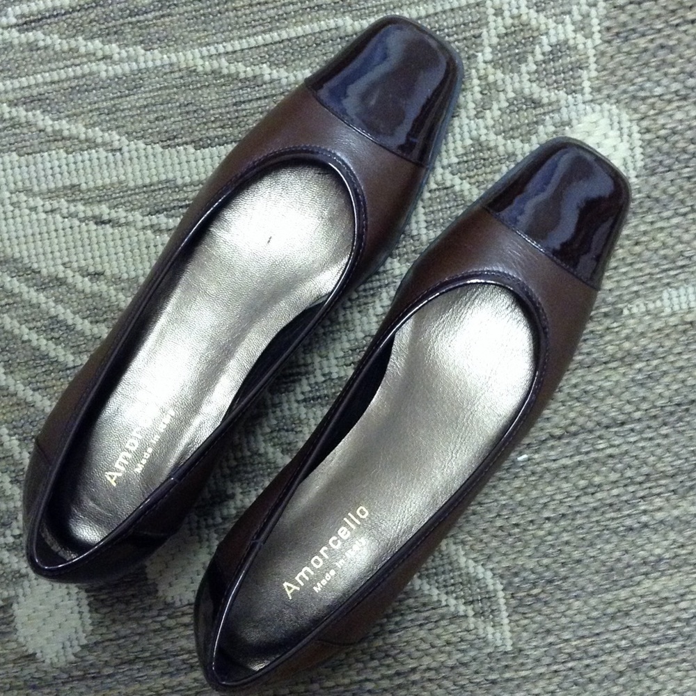 Brown leather shoes