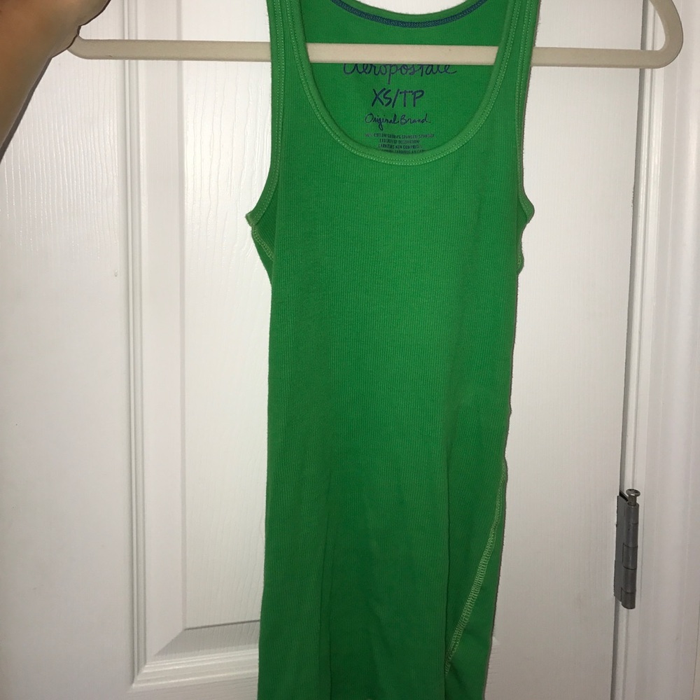 Green Cotton Tanktop/ Cami