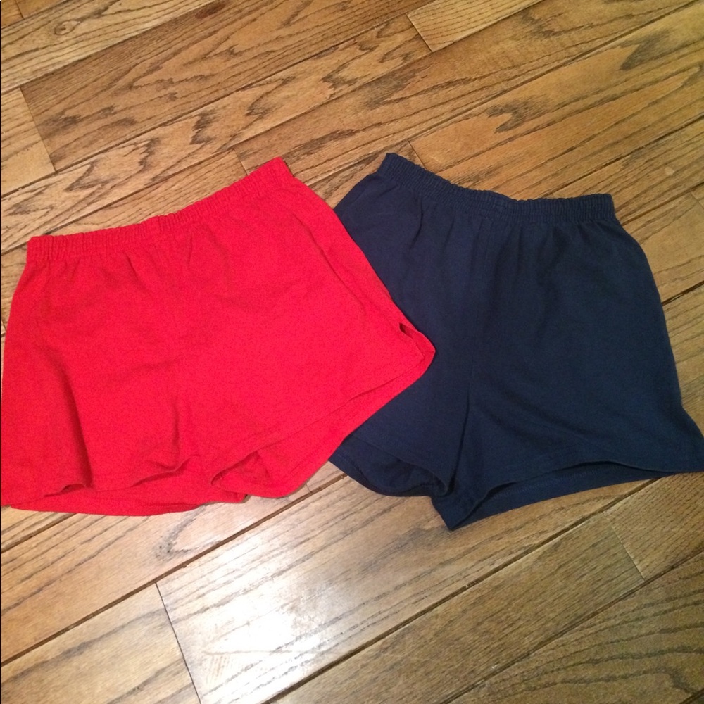 Two Soffee shorts - red and Navy