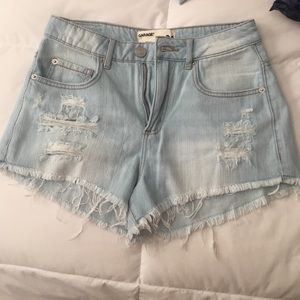 Garage brand jean shorts