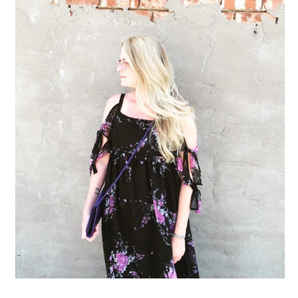 Free People Black Dress EUC  sz Small maternity