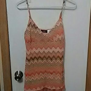 Chevron striped Jordache tank top