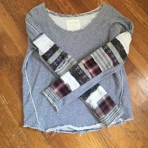 Free People Patterned Sweatshirt