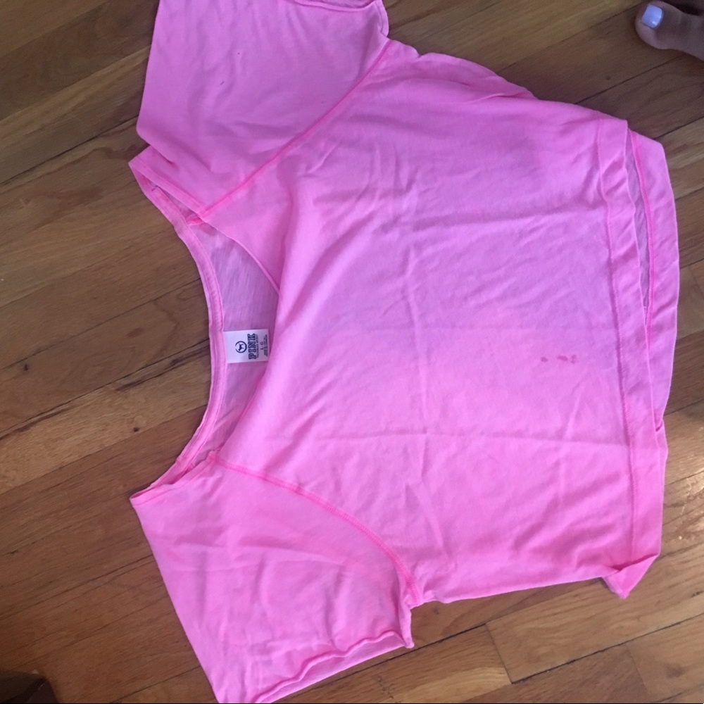 Pink crop top