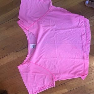 Pink crop top