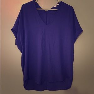 Flowy cobalt dress shirt. EUC