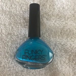 Blue nail polish!