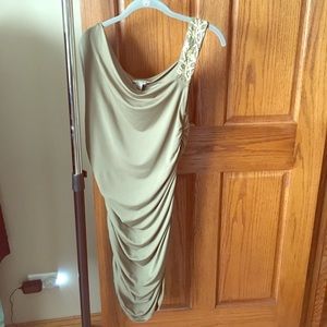 One shoulder beaded dress - Worn once.