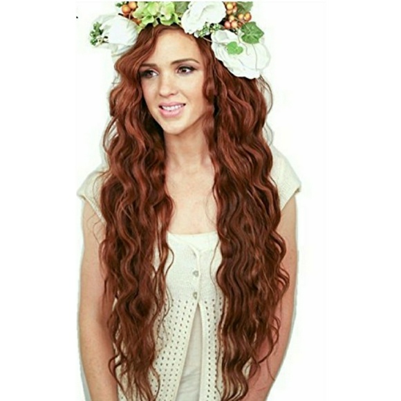 Beautiful Auburn copper Red Beauty Wig 22-26 inche main image 5