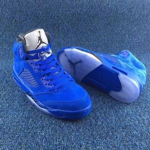 Blue Jordan 5's