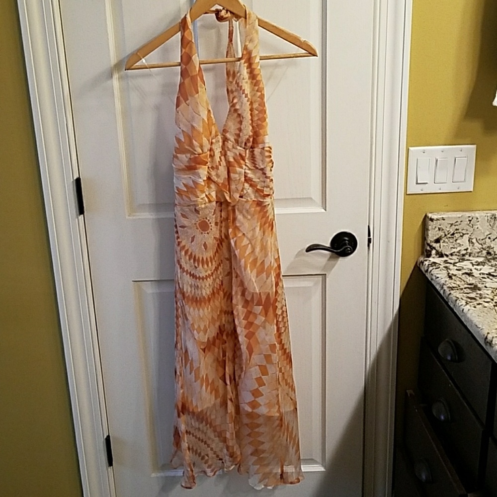 RAMPAGE Suncatcher Halter Chiffon Dress NWT
