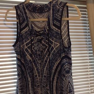 Navy top for over skinny jeans