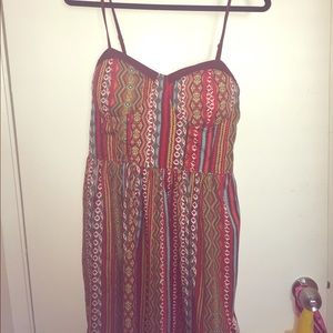 Aztec inspired bustier dress