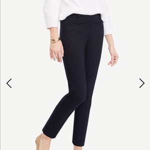 Ann Taylor Black Ankle Cropped Work Pants
