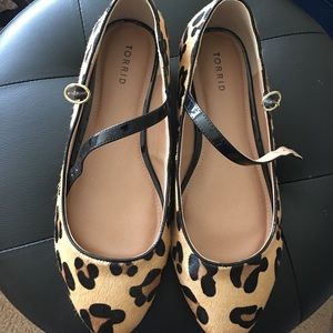 Torrid calf hair leopard print Mary Jane.Size 11.5