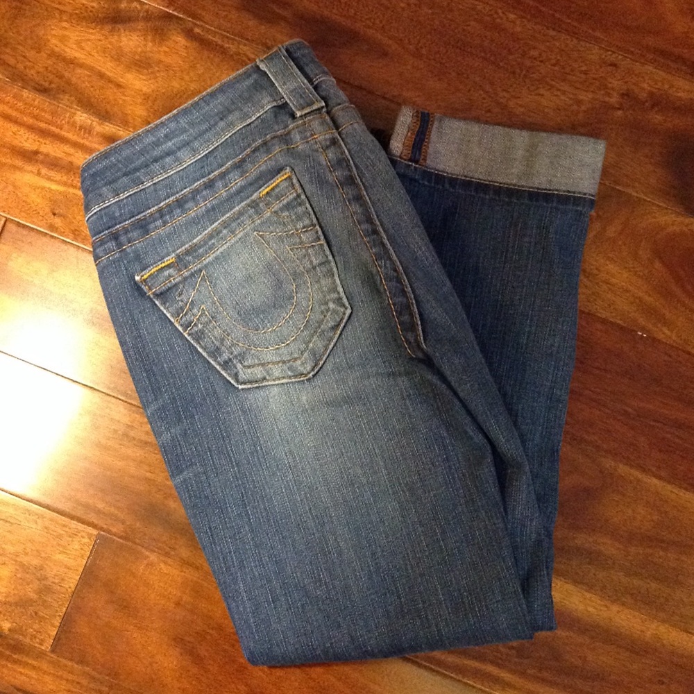 True Religion Cuffed Capri/Crop