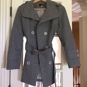 Dark grey wool coat