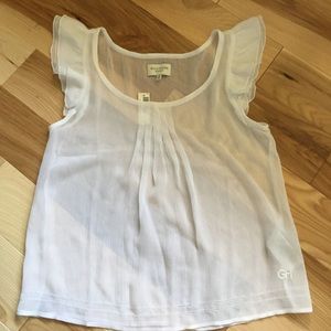 CUTE WHITE BLOUSE FROM GILLY HICKS