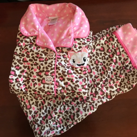 Steve Other - Girls STEVE CL 14:16 pink leopard print pajamas