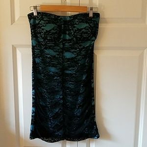 Blue & Black Lace Dress