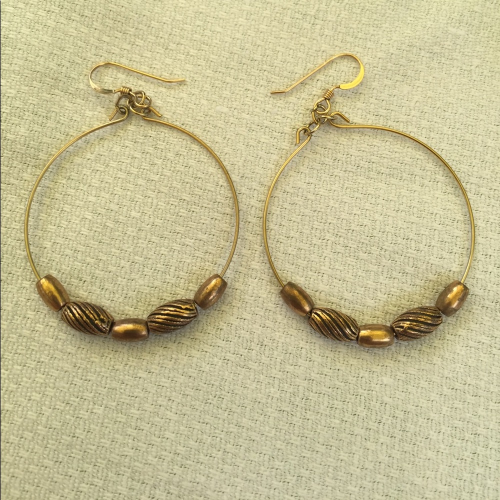 Alex and Ani gold hoops RETIRED
